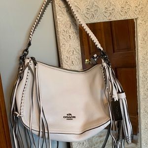 Stunning Coach fringed bag!  Never used! Nwot